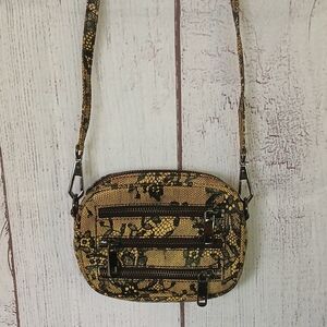Rebecca Minkoff lace print crossbody bag FLAWED beauty see description